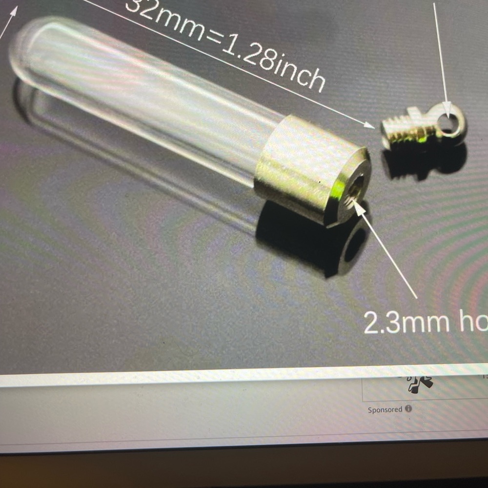 Glass Vial Screw Cap - Picture 2 of 3